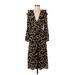 BA&SH Casual Dress: Black Animal Print Dresses - Women's Size X-Small