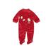 Child of Mine by Carter's Short Sleeve Outfit: Red Floral Motif Bottoms - Size 6-9 Month