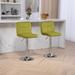 Bar Stools with Back and Footrest Counter Height Dining Chairs 2PC/SET