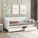 Daybed with two drawers, Twin size Sofa Bed, Two Storage Drawers for Bedroom,Living Room