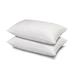 Soft Gel Filled 100% Cotton Dobby Windowpane Shell Stomach Sleeper Pillow, Set of 2