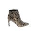 Banana Republic Ankle Boots: Ivory Snake Print Shoes - Women's Size 8