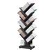 9-Shelf Tree Bookshelf, 38.4-Inch Retro Floor Standing Bookcase Display for CDs/Magazine/Books,Small Bookshelf for Bedroom