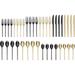 Oneida Allay Mixed 40-Piece Everyday, Service for 8 Flatware Set, Black