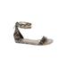 Cole Haan Sandals: Gray Snake Print Shoes - Women's Size 11