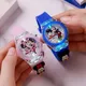 New Disney Mickey Minnie Mouse Watch Cartoon Anime LED pointer Luminous Digital Electronic Kids