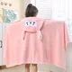 Bath Towel for Children Hooded Cape Cloak Absorbent Baby Hooded Bathrobe Cartoon Baby Coral Fleece