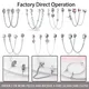 925 Silver Sparkling Star Silver Plated Safety Chain Charm Beads for Original Pandora Bracelet DIY