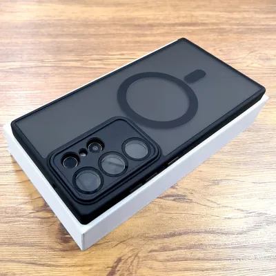 Luxury Matte Case For Samsung Galaxy S25 S24 23 S22 Ultra Plus S24Ultra For Magsafe Magnetic