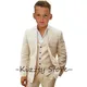 Page Boy Wedding Elegant Suits High Quality Luxury Boy's Linen Suit Party 3 Pieces 3-16 Years