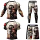 Cody Lundin Jiu Jitsu T-shirt+MMA Shorts Sets Muay Thai Rash Guard Gym Tracksuit BJJ Rashguard