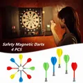 4Pcs Universal Children Safety Plastic Flights Magnet Dart Magnetic Dartboard Bullseye Throwing Game