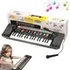 Kids Electronic Organ Digital Piano Keyboard with Microphone Portable Musical Instrument Educational