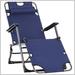 Fleur De Lis Living Ashly Outdoor Chaise Lounge Metal in Blue | Wayfair 2502D61869F741A8B2C1905E374FDD88