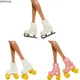 Multi-Style-Schlittschuhe für Barbie-Puppen schuhe Mode rosa weiße Rollschuhs chuhe für