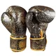 Gants de boxe en cuir PU pour adultes et enfants or et argent sac de boxe chirurgie tionné motif