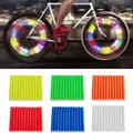 Autocollants réfléchissants pour rayons de roues de vélo 12 pièces/sac bande de Tube lumière