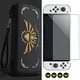 Per Nintendo Switch/Switch Custodia per console OLED Tema di gioco per Zelda Shekah Custodia rigida impermeabile in ardesia con 10 slot per schede