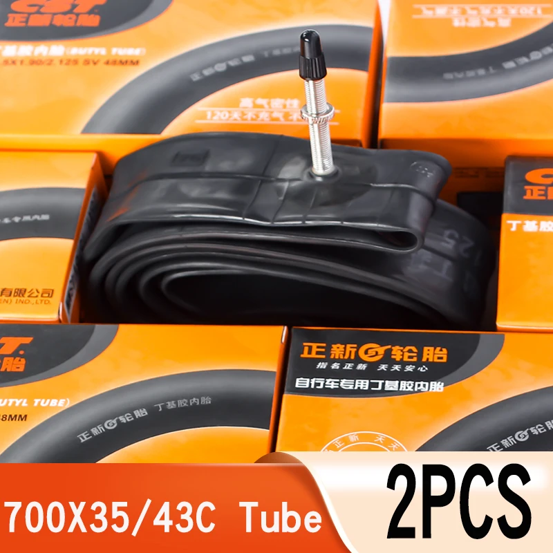 2PCS CST Camera d'aria per bicicletta 700X35/40/43C Presta/Schrader valvola 700C Ciclismo Bici da strada Gomma butilica Fotocamera Parti di pneumatici