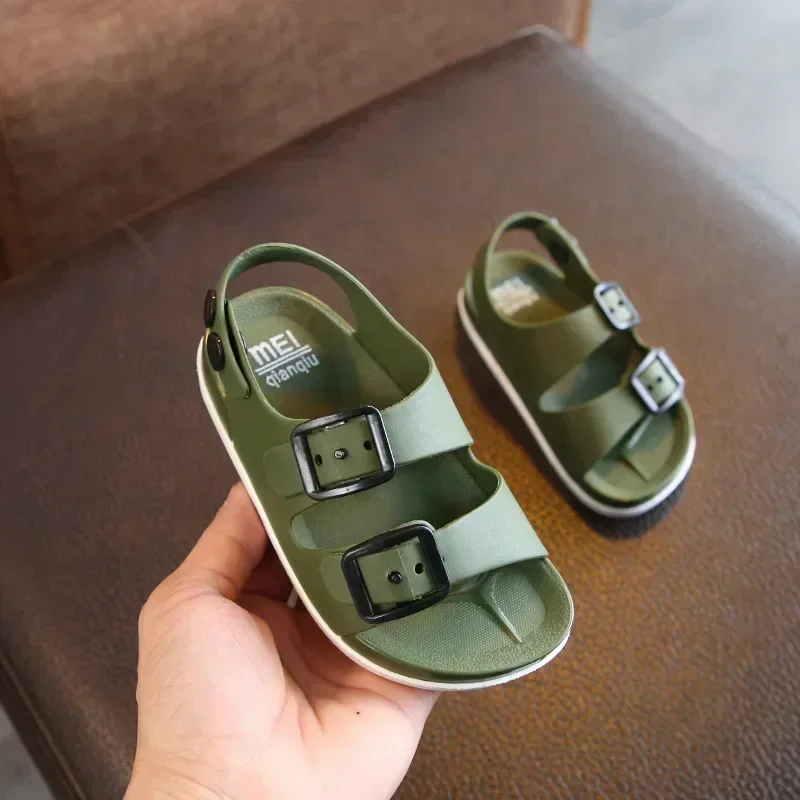 Kinder sandalen Jungen Mädchen Strands chuhe weiche leichte geschlossene Zehen Outdoor Kinder Kleinkind Sandale für Babys chuhe Sommer Image