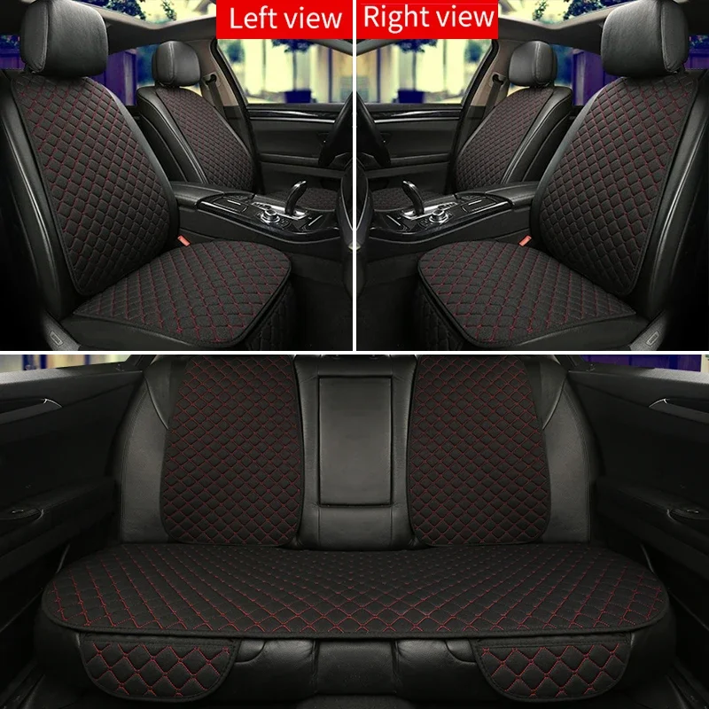 Universal Auto Sitz Abdeckung Schutz Auto Accessori Rückenlehne Vorne Hinten Sitz Zurück Taille Waschbar Kissen Pad Matte Auto Vier Jahreszeiten Image
