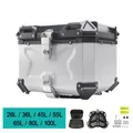 55L 65L 80L universale Moto alluminio posteriore bagagliaio bagagliaio Moto Top Case Box impermeabile casco chiave serratura coda cassetta degli attrezzi