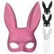 Masque lapin pour Costume discothèque demi-visage Sexy oreilles lapin masques demi-visage