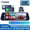 10 Zoll 4k 2160p Auto DVR Carplay Android Auto 5G WLAN GPS Dash Cam BT FM Dashcam Kamera Stream
