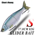 Chan's Huang Big Game-Leurre de pêche Élcoulant appât Élavec curseur dur 7 pouces 2.89oz