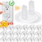 1/20 pièces bébé américain Standard prise de sécurité électrique couvercle de Protection clair prise de sécurité Protection de sortie fournitures de sécurité pour enfants