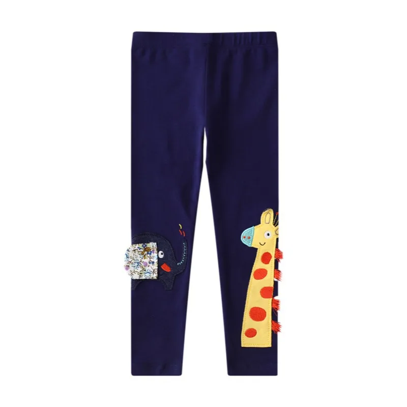 Kleine Maven 2024 Strumpfhose für Kleinkinder Baby Mädchen Tiere Giraffe Leggings Baumwolle weiche und bequeme Hose für Kinder 2-7 Jahre Image