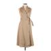 London Times Cocktail Dress - Wrap: Tan Dresses - Women's Size 8