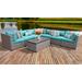 Florence 8 Piece Outdoor Wicker Patio Furniture Set 08a in Aruba - TK Classics Florence-08A-Aruba