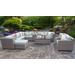 Florence 12 Piece Outdoor Wicker Patio Furniture Set 12b in Spa - TK Classics Florence-12B-Spa