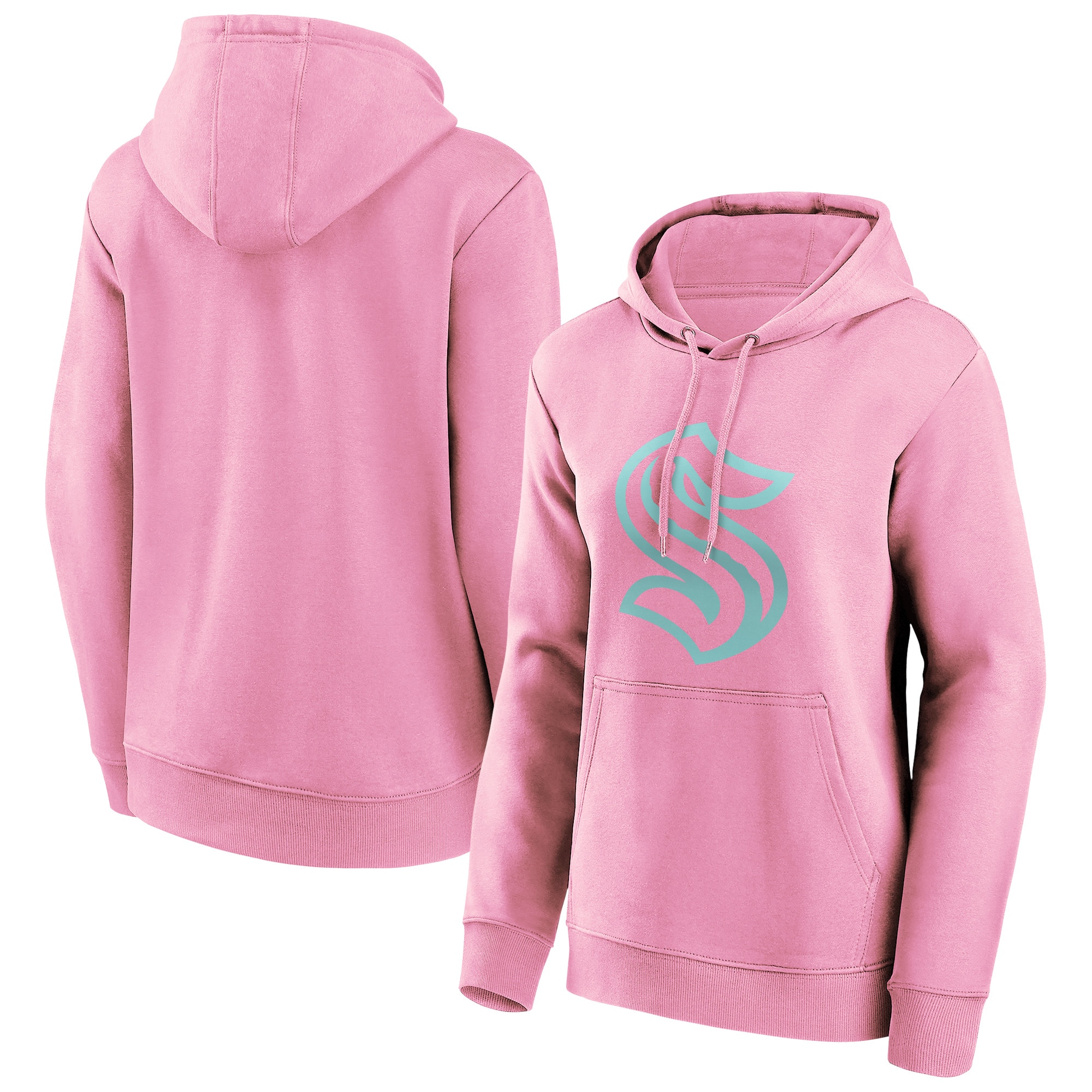 Seattle Kraken Fanatics Branded Fashion Color Logo Hoodie - Khaki - Damen Image
