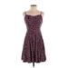 Old Navy Casual Dress: Purple Floral Dresses - Women's Size X-Small