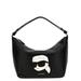 Lea Ikonik-motif Shoulder Bag - Black - Karl Lagerfeld Shoulder Bags