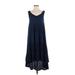 Free People Casual Dress - Slip dress: Blue Dresses - Women's Size X-Small