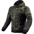 Revit Saros WB Camo Giacca tessile moto, nero-verde, dimensione L