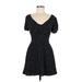 Abercrombie & Fitch Casual Dress - Mini: Black Hearts Dresses - Women's Size Small