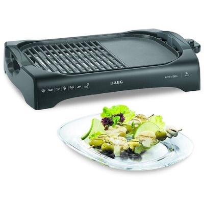 AEG - Tischgrill TG340 Easygrill Elektrogrill mit spülmachinefeste Grillfläche - Schwarz Image