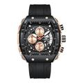 Onola hommes montre à quartz grand cadran tactique mode affaires calendrier lumineux étanche montre en silicone