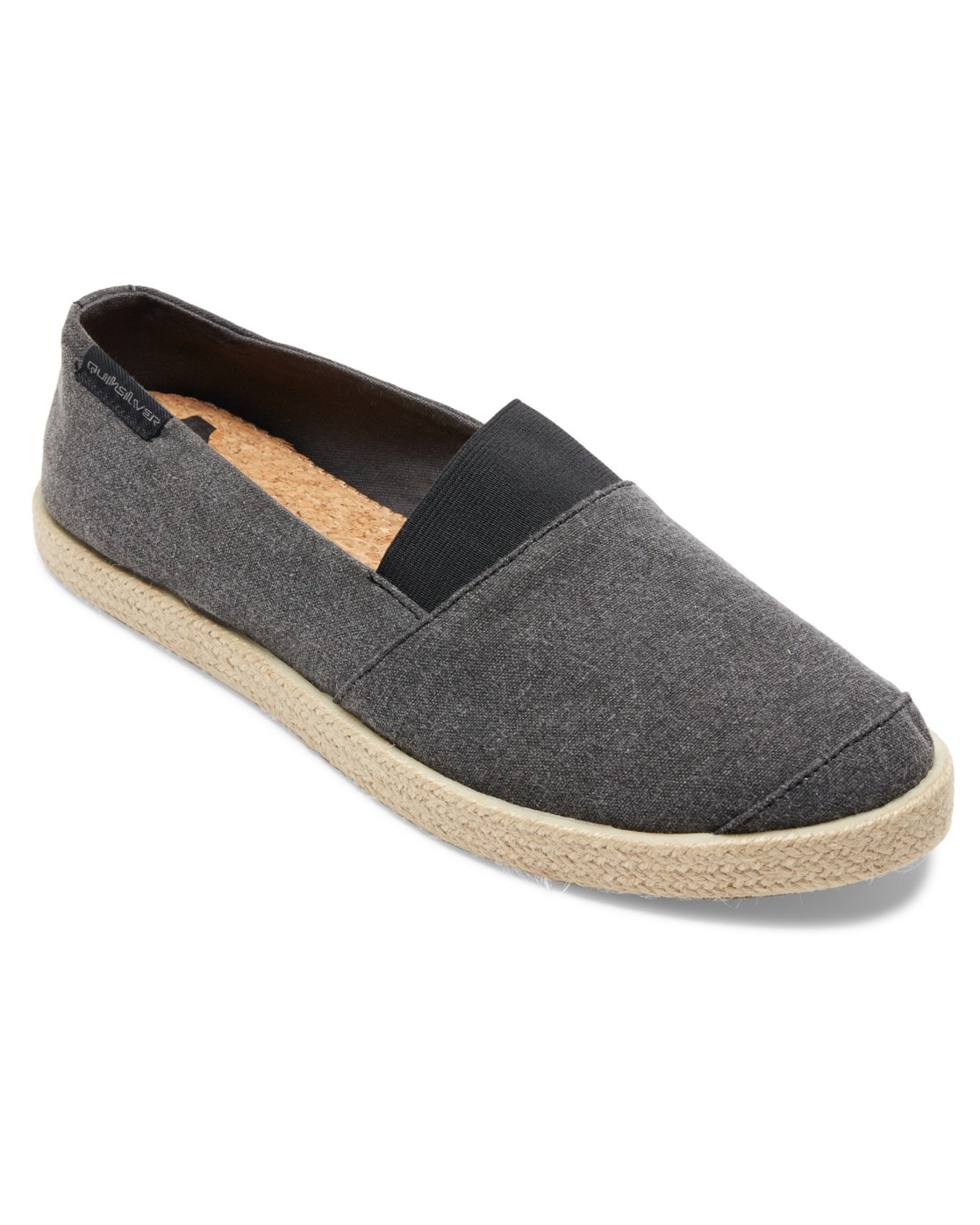 Sneaker QUIKSILVER "Espadrilled", Herren, Gr. 14(47), schwarz (solid schwarz), Obermaterial:Obermaterial: Textil / Futter: Textil / Außensohle: Gummi;, Schuhe Sneaker