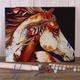1pc Colorful Horse Paint By Numbers Kit for Adults DIY Digital Oil Painting with Acrylic Paint Leisurely Painting Kit for Bedroom Wall Decor 16 20 Inch Canvas Art
