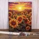 1pc Beginner Friendly DIY Oil Painting Kit 16 20 Inch Cartoon Sunflower Canvas Set with Acrylic Pigment and Brushes Wall Art for Adults