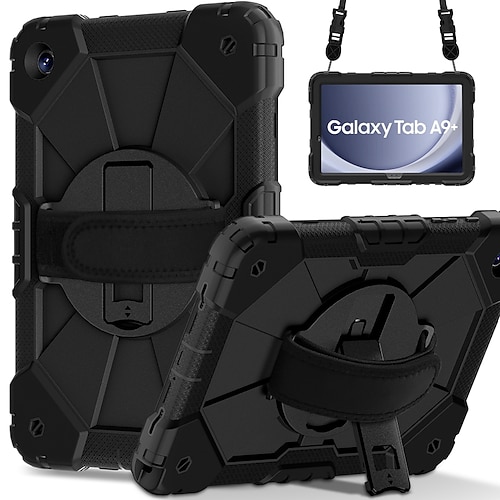 Tablette Hüllenabdeckung Für Samsung Galaxy Tab A9 8.7 S8 Plus 12.4'' S8 11'' S7 FE 12,4'' S7 Plus 12.4 S7 11'' A8 10.5'' A7 Lite 8.7'' A7 A9 Plus 11 Griff Bleistifthalter 360° Drehbar Rüstung PC Image