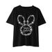 TANGNADE Easter Day Prints Shirts Toddler Girl Boys Short Sleeve Bunny T Shirt Kids Girls Tee Tops Boys Short Sleeve Olive Tee Top Stem Boys