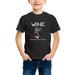 Envmenst Boys Girls Short Sleeve T-Shirt Black Cat Wine Because Murder Is Wrong Graphic 100% Cotton Kids Unisex Casual Tee