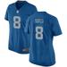 Nate Sudfeld Women's Nike Blue Detroit Lions Throwback Custom Game Jersey