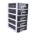 Cabilock Plastic Drawer Organizer YPF5 Plastic Drawers for Clothes Plastic Furniture Mini Shelves Makeup Containers Portable Wardrobe Closet Small Drawer Chest of Drawers Drawer Box Office Bead
